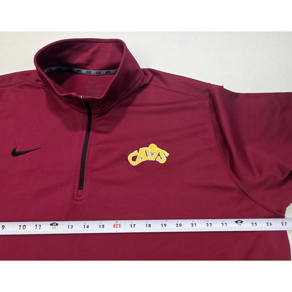 Nike Cleveland Cavaliers Pullover Jacket Mens 2XL Red DriFit Performance Golf - Picture 6 of 9